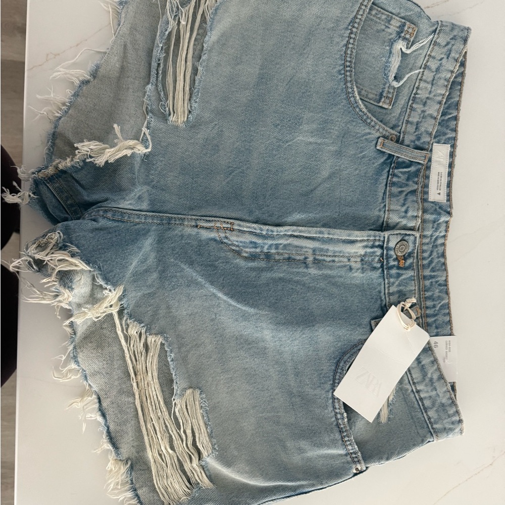 Distressed Denim Women Shorts